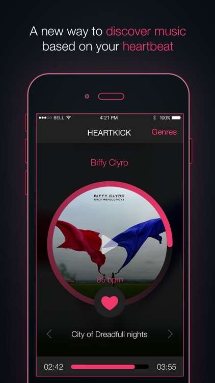 Heartkick - Stream music from your heartbeat