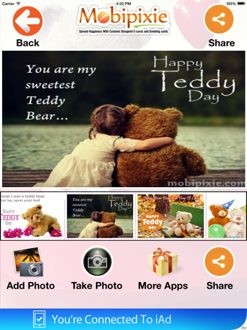 Screenshot #5 pour Teddy bear eCards & greetings
