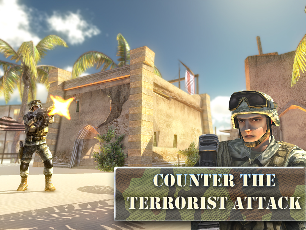 Army Gun Battle - Desert War Free screenshot 10