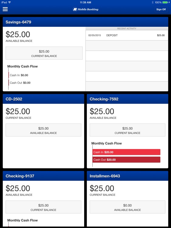 PB Mobile Banking for iPad