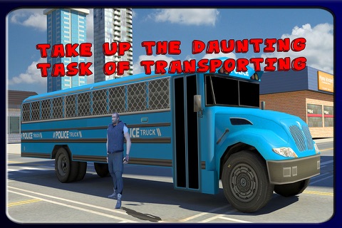 Police Truck Transporter 3D screenshot 3