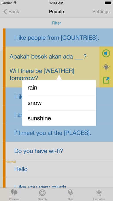 Indonesian Phrasebook - Travel in Indonesia with ease iPhone Indonesian Phrasebook - Travel in Indonesia with ease iPhone