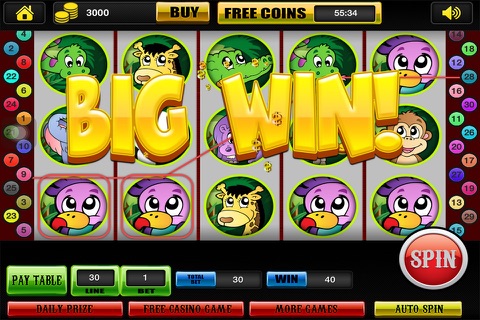Slots Hunter Safari Big Casino Spin Play Slot Machine Win Jackpot Free screenshot 2