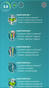 Anatomy Quiz - muscles and bones screenshot
