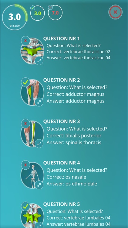 Anatomy Quiz - muscles and bones screenshot-3
