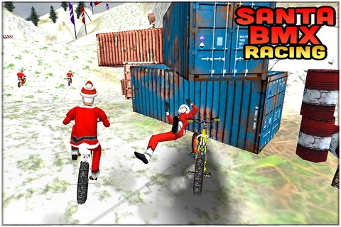 Santa BMX Racing screenshot 2