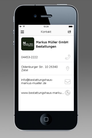 Markus Müller Bestattungshaus screenshot 2