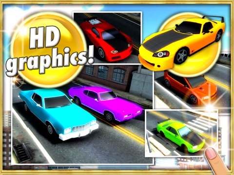 筋肉のストリートロッドとクラシックレースカーと子供と青少年のために3Dでの車のパズルゲームコレクションレーシングのおすすめ画像3