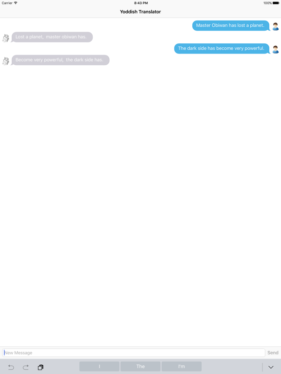 Yoddish Translator iPad screenshot