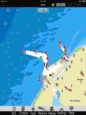 Dubai GPS Nautical charts pro screenshot 3