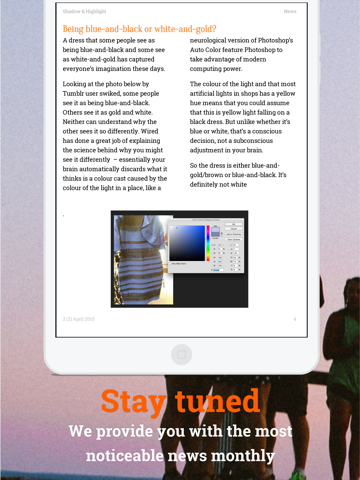 Shadow & Highlight A new magazine about Photoshop, photography, photo editing and graphical design iPad screenshot 2 - Book app