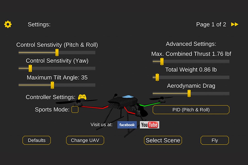 QuadcopterFx Simulator screenshot 3