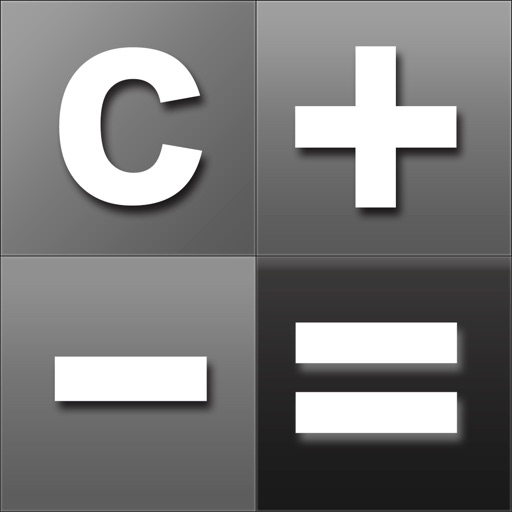 Calculator HD· Simple Calculator with Black White Tile Display