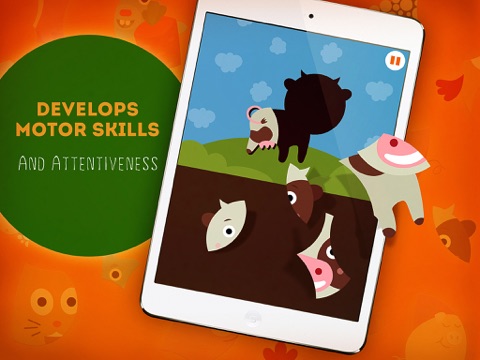 Puzzle For Kids and Toddlers: Funny Farm iPad screenshot