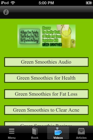 Green Smoothies:The Healthy World of Fruits and Green Vegetables screenshot 3