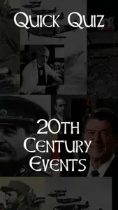 Quick Quiz - 20th Century Events screenshot #1 for iPhone