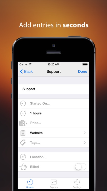 Timesheets ~ time tracker and billing screenshot-3