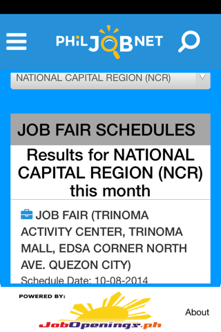 PhilJobNet screenshot 2