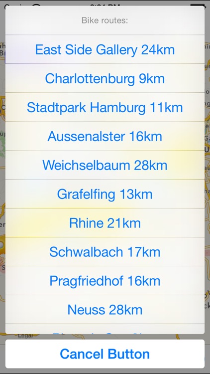 Germany Cycling Map