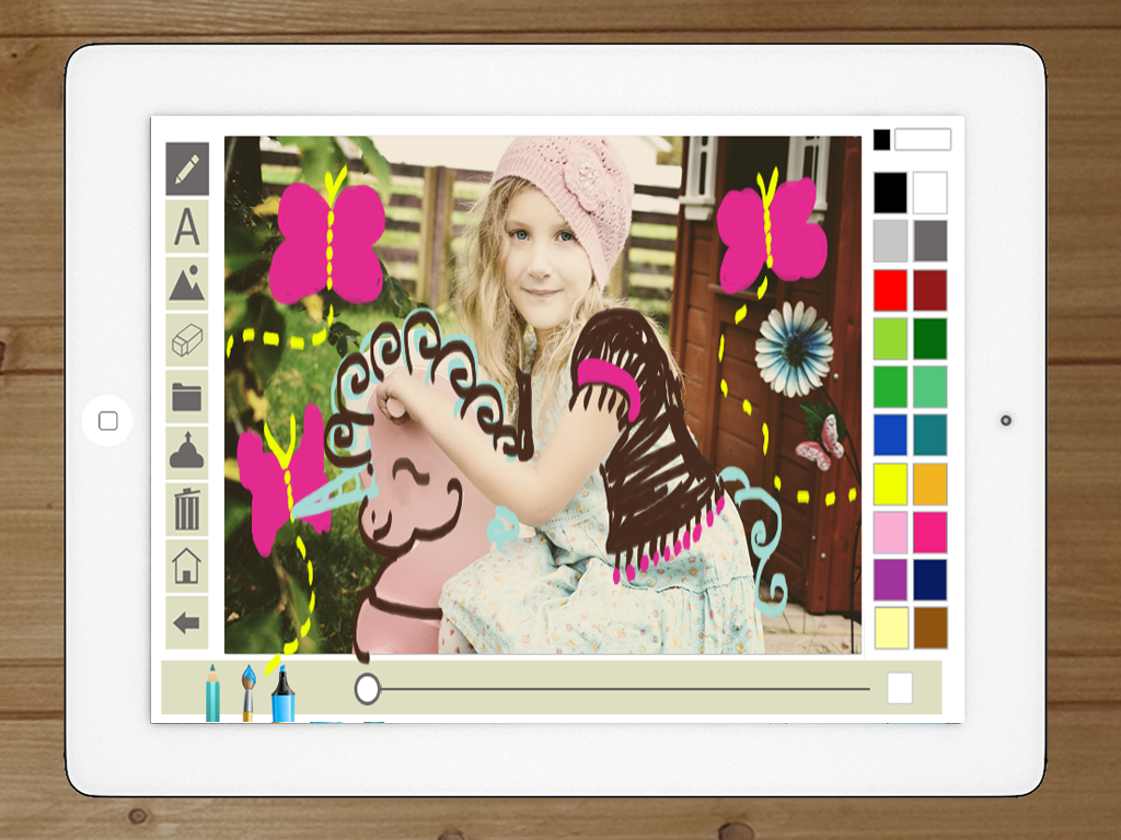 Write and draw in photos