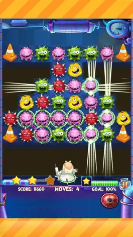 Game screenshot Crazy Doctor VS Weird Virus Free - A cool matching link puzzle game mod apk