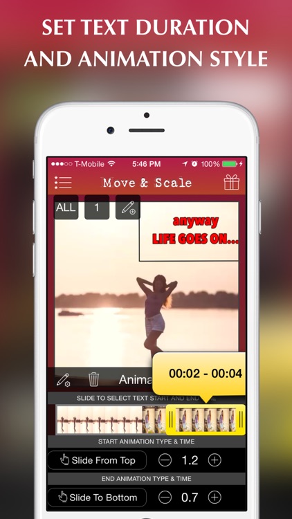 Text On Video Pro- Add multiple animated captions and quotes to your