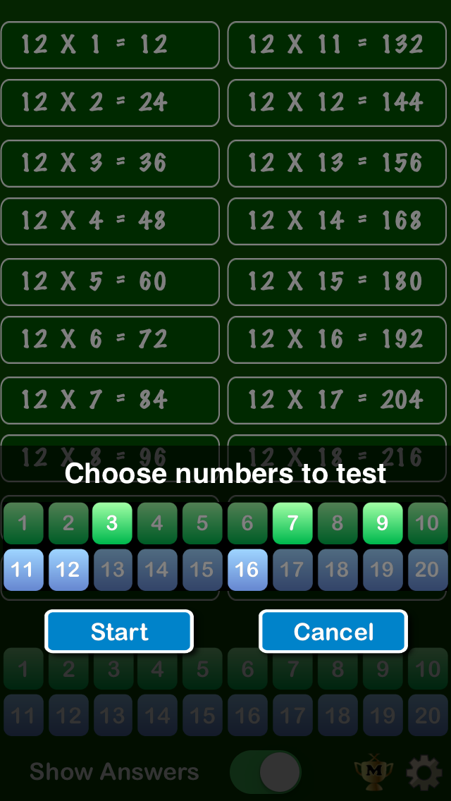 Screenshot #3 pour Math App - Times Table
