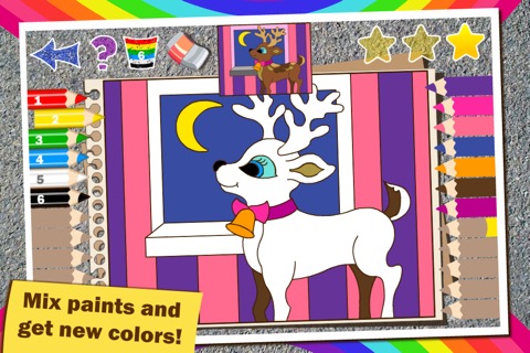 Colorful math Free «クリスマスと新年» - トレーニング乗算表、精神的な加算、減算、除算のスキルへの子供のための楽しいぬりえ数学のゲーム！のおすすめ画像2