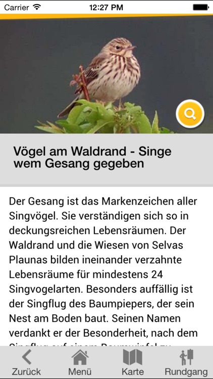 Naturpfad "La Senda" Samedan