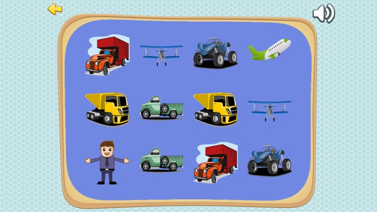 Fantasy AirPlanes And Truck Matching Cards Games for Kids