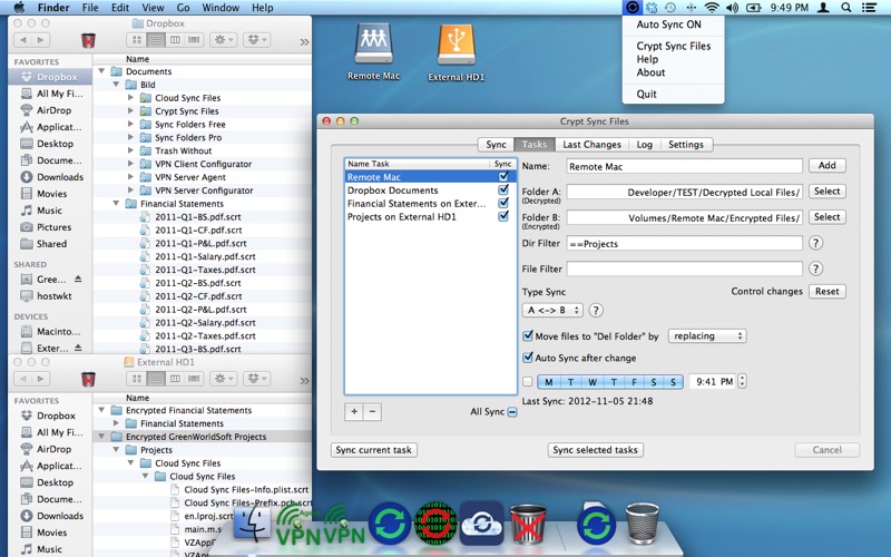 Screenshot #2 pour Crypt Sync Files