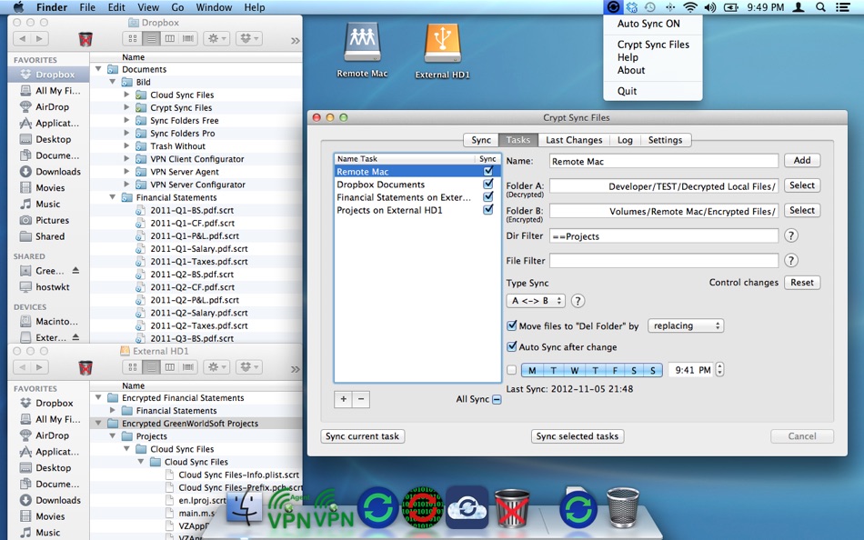 #2. Crypt Sync Files (macOS) 由: VADIM ZYBIN
