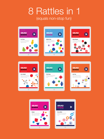 Sound Shake: The Soothing Musical Rattle for Babies and Toddlers iPad screenshot 2 - Education app