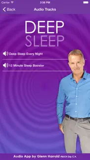 deep sleep by glenn harrold, a self-hypnosis meditation for relaxation iphone screenshot 2