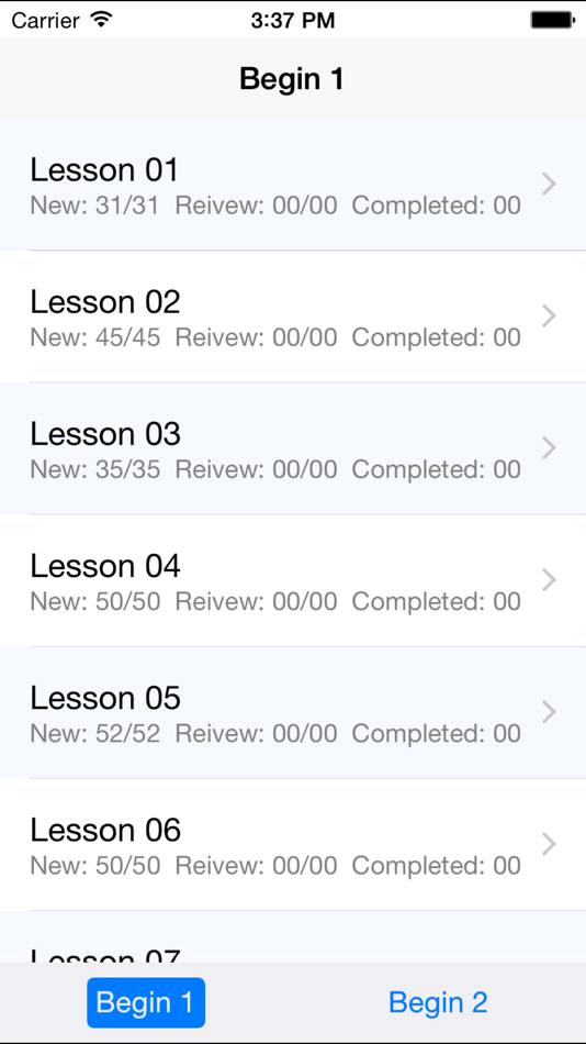 #2. Minna No Japanese Words Lite (iOS) Bởi: Chen Litang