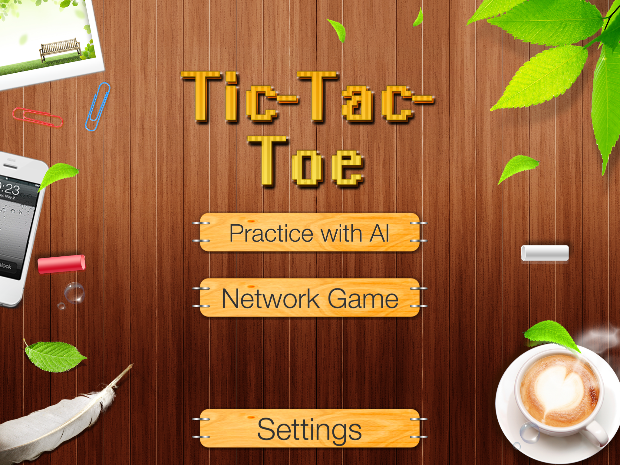 Tic Tac Toe HD - Big - Put five in a row to win