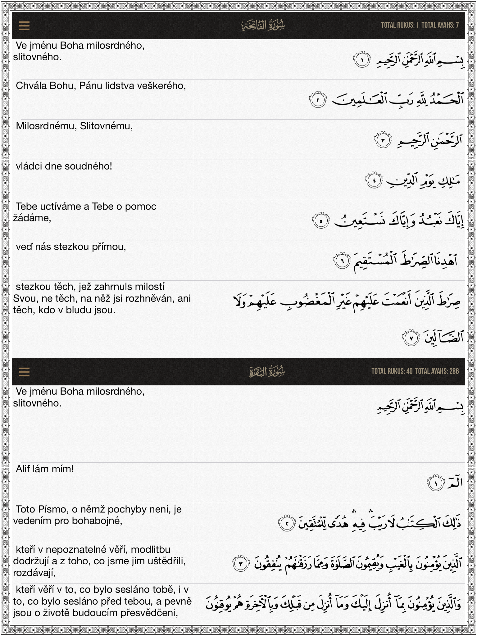 Quran Czech