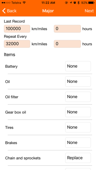 motorbike service - motorcycle maintenance log book iphone screenshot 3