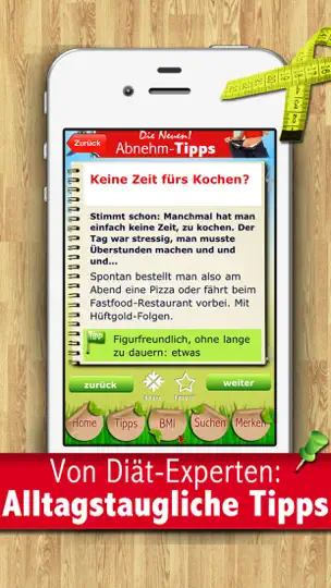 Screenshot von Abnehm-Tipps - Abnehmen Und Schlank Bleiben Ohne Diät auf dem iPhone 4