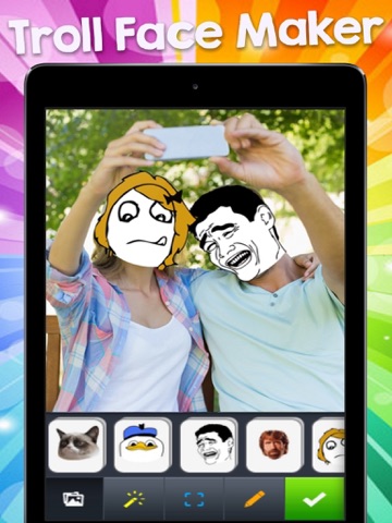 Photo Booth: Special Effects - Stickers Camera HD iPad screenshot