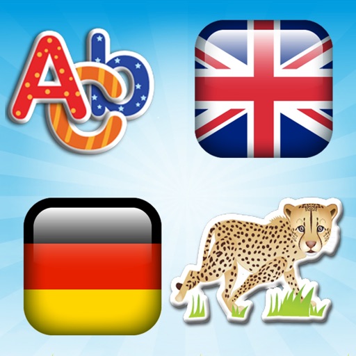 German - English Voice Flash Cards Of Animals And Tools For Small Children icon