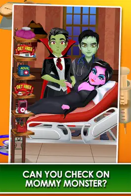 Game screenshot Monster Mommy's Newborn Baby Doctor - my new girl salon & pregnancy make-up games for kids 2 mod apk