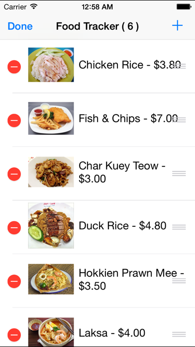 Screenshot #3 pour Food Tracker SG Free