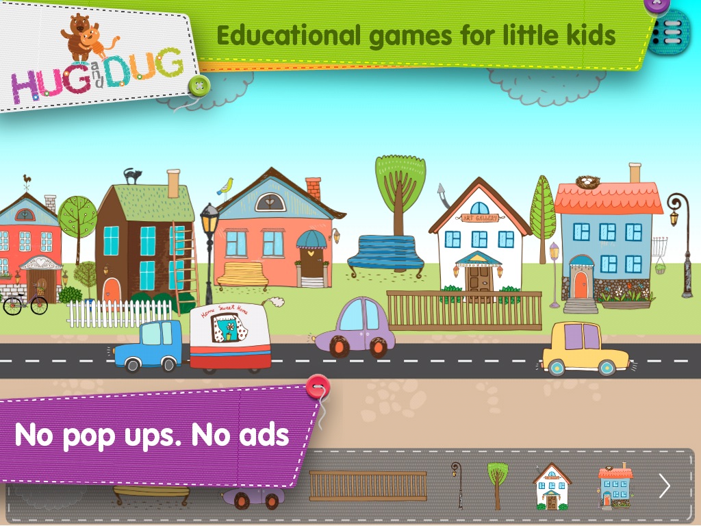 HugDug Houses - Little kids build their own house and make art with amazing stickers screenshot 4