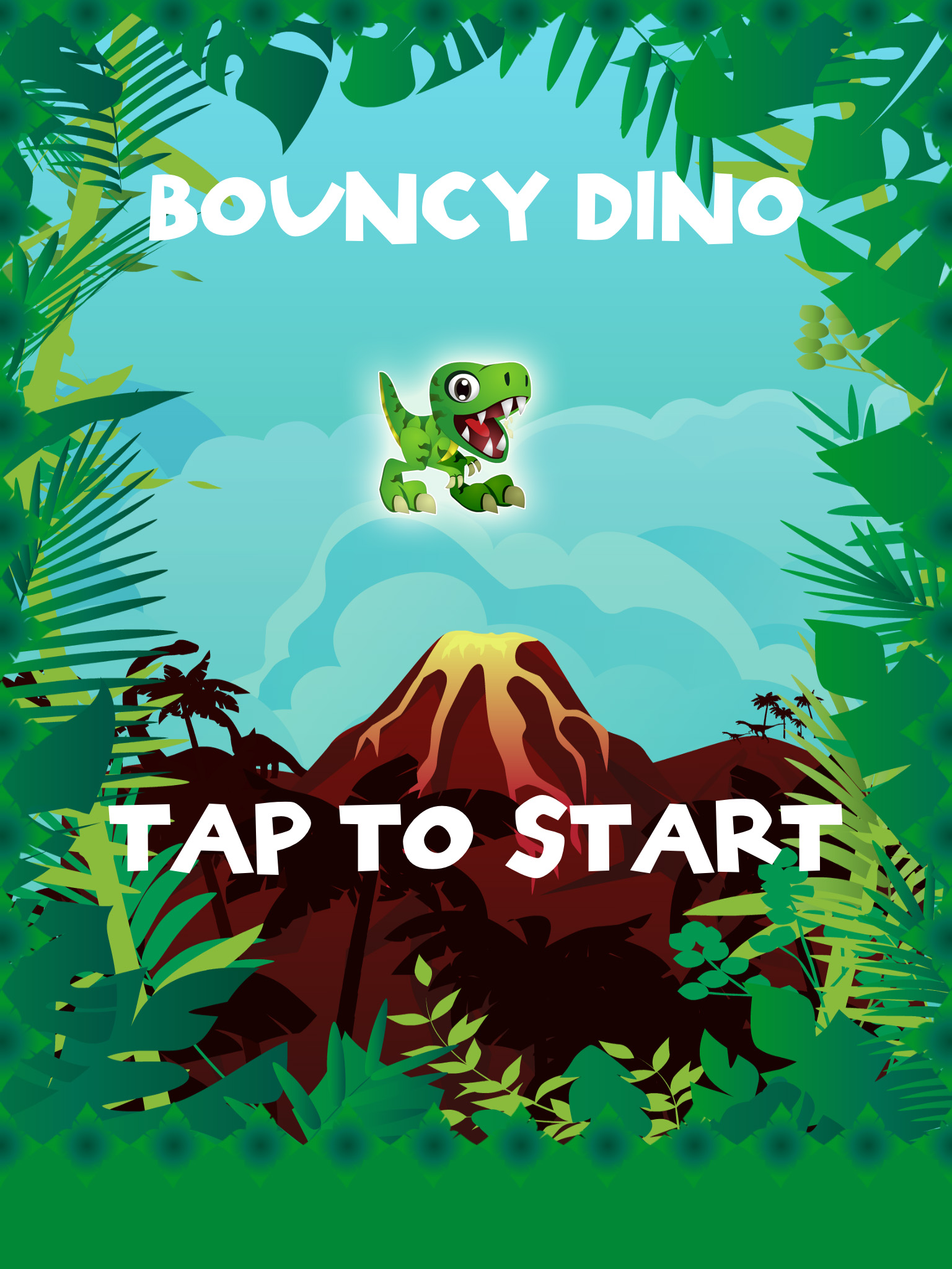Bouncy Dino Hop - The Best of Dinosaur Games with Only One Life screenshot 5