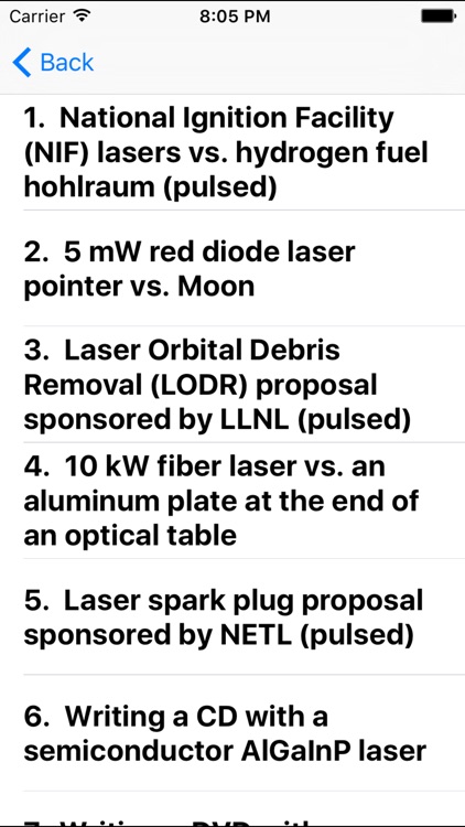 Laser Effect Calculator