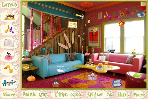 Hidden Objects Game - Sweet Rooms screenshot 2