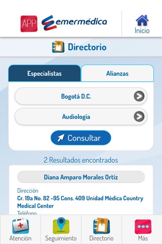 App Emermédica screenshot 2