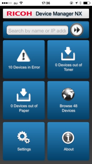 RICOH Device Manager NX on the App Store