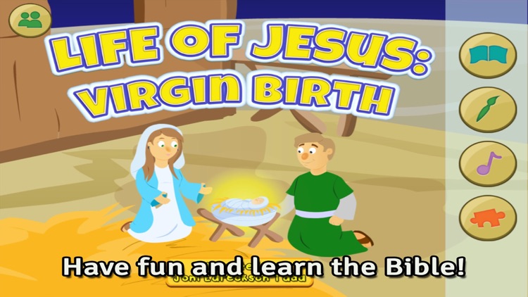 Life of Jesus: Virgin Birth - Bible Story, Coloring, Singing and Games for Children